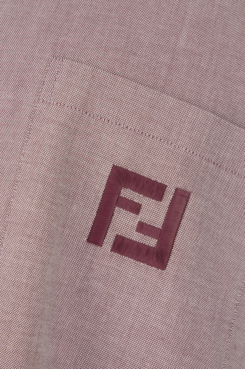Fendi Fendi Purple oxford shirt Paars