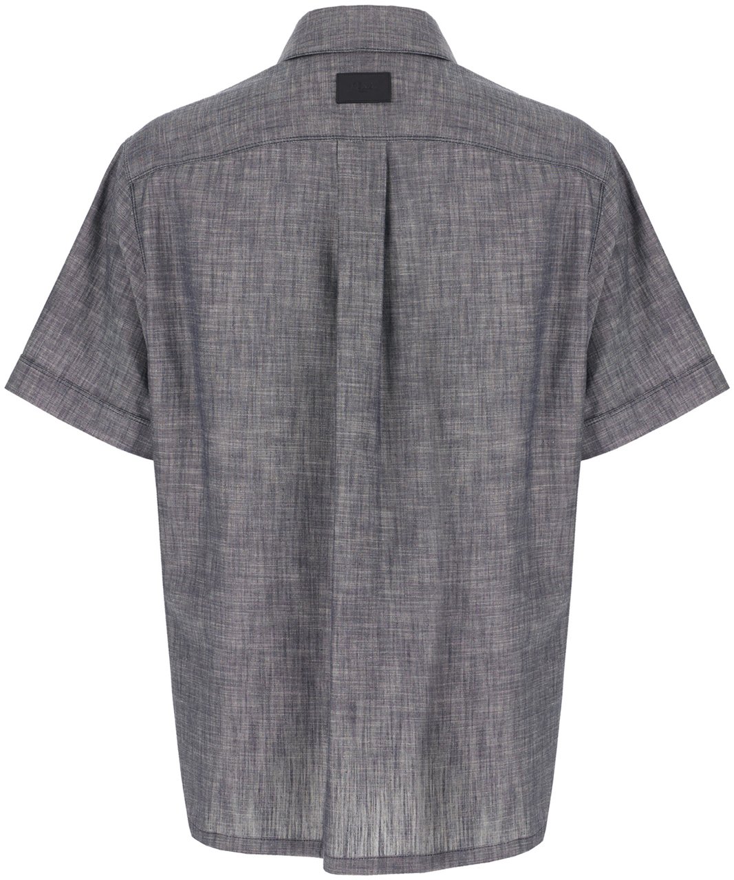 Fendi Fendi Melange grey cotton shirt Grijs