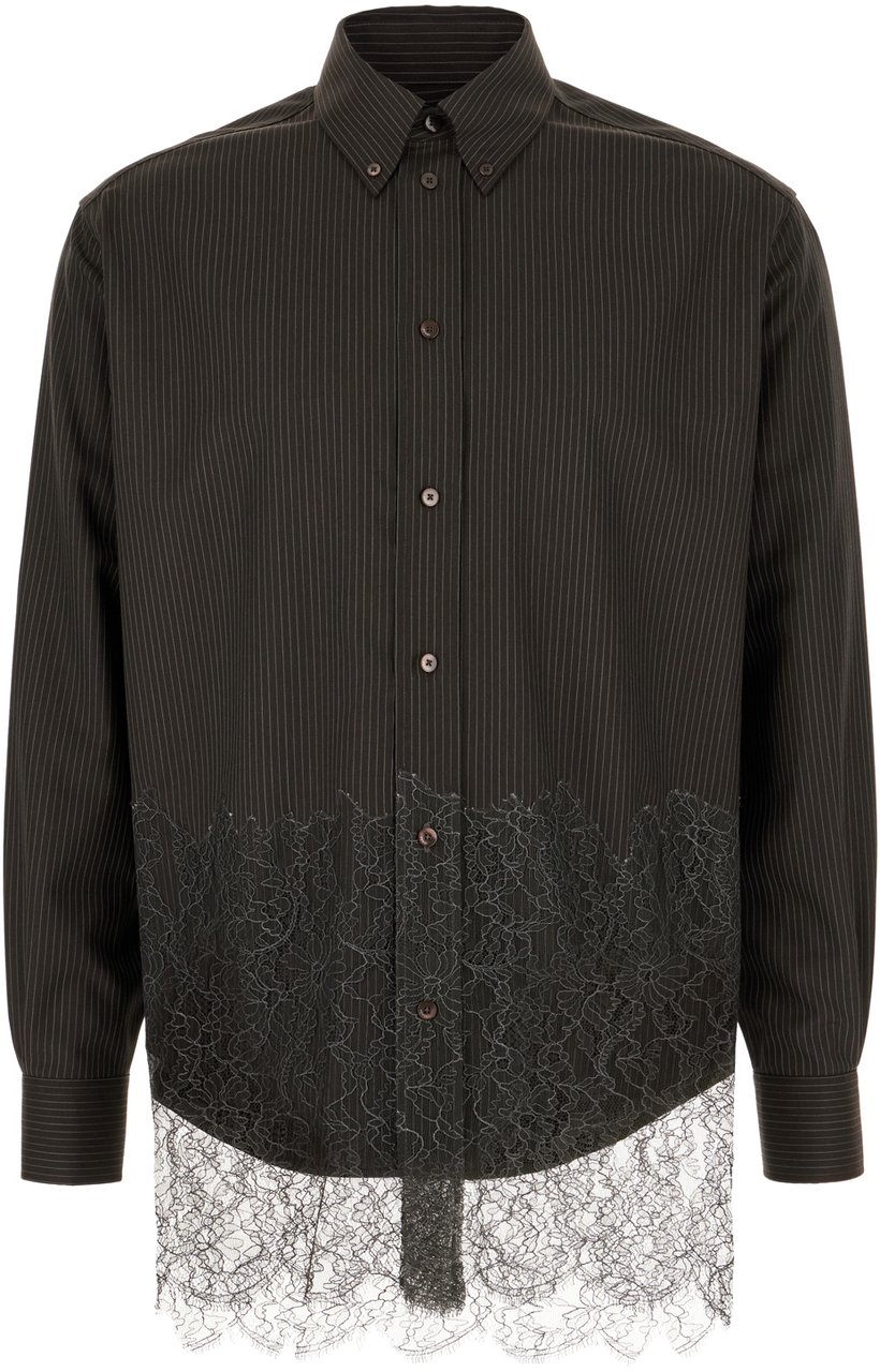 Fendi Fendi Embroidered wool shirt Divers