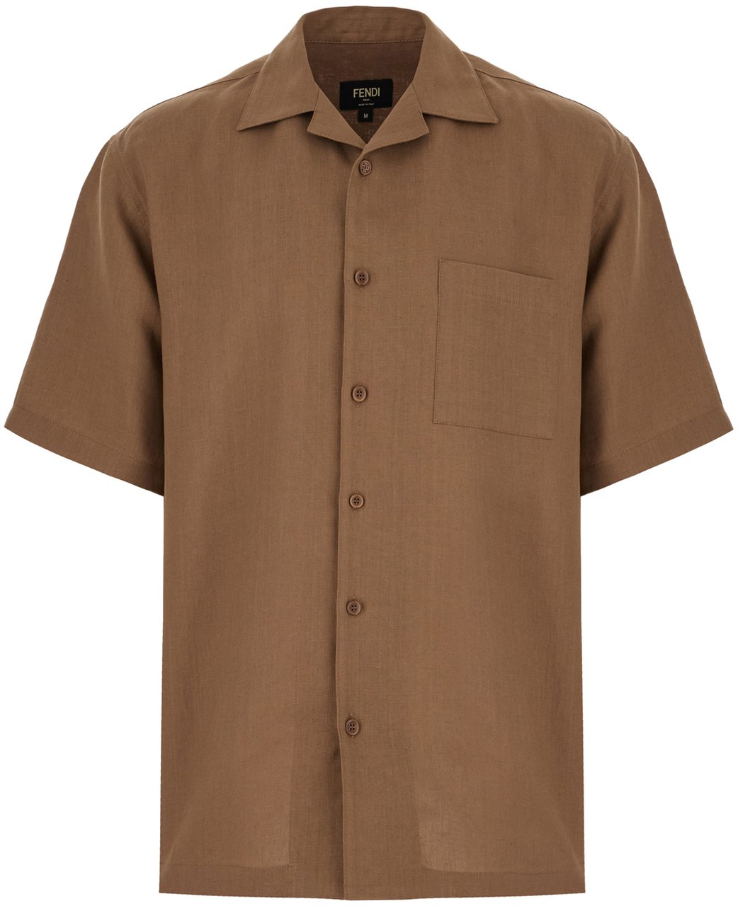 Fendi Brown linen shirt Bruin