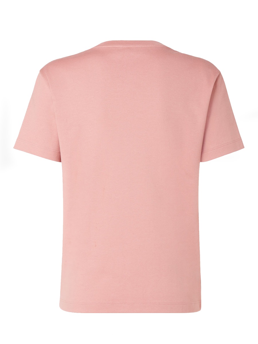Fendi Pink Cotton Graphic Print T-Shirt Roze
