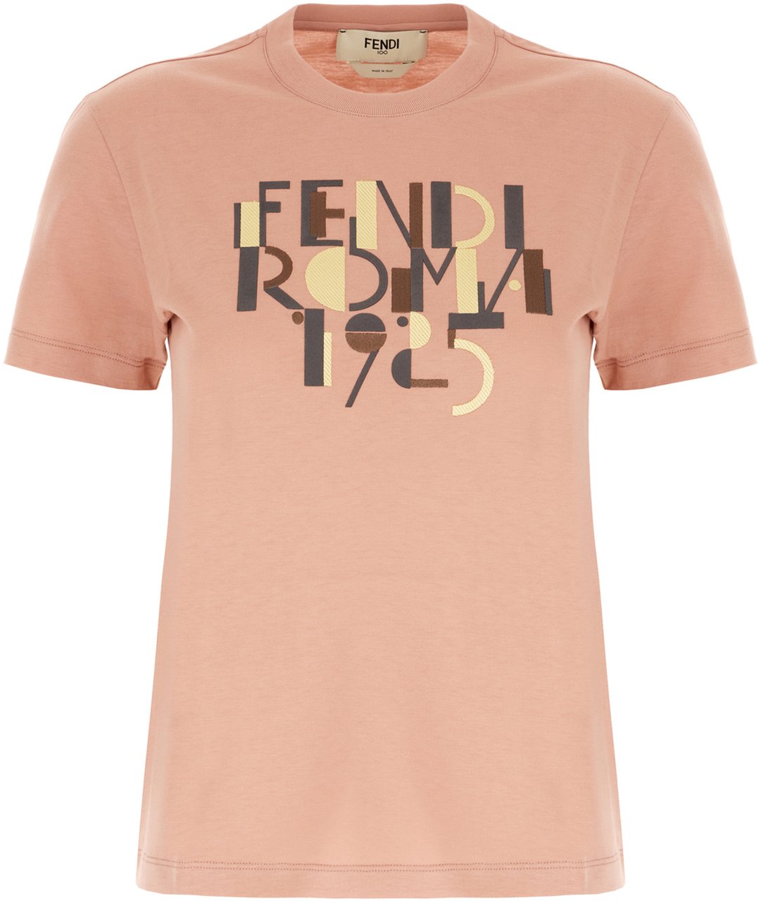 Fendi Fendi Powder pink cotton t-shirt Roze