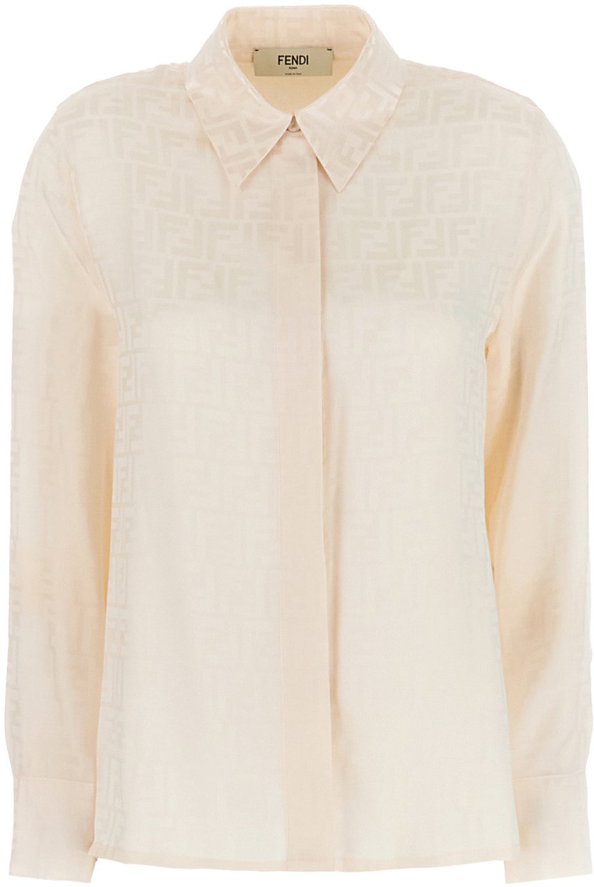 Fendi Fendi Skin pink silk shirt Roze