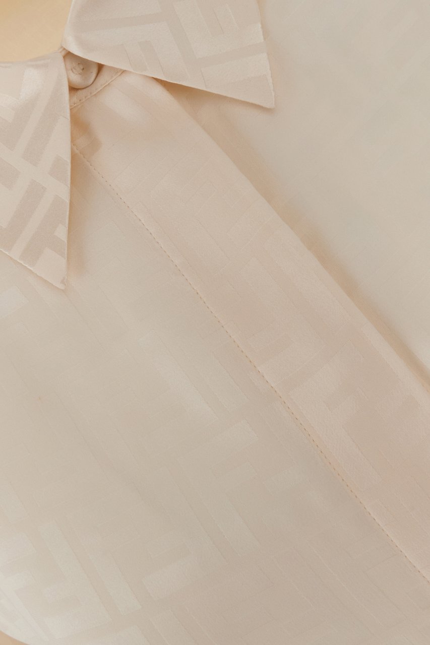 Fendi Fendi Skin pink silk shirt Roze