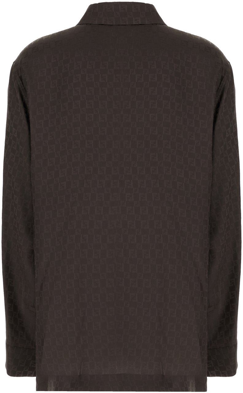 Fendi Fendi Black silk blouse Zwart