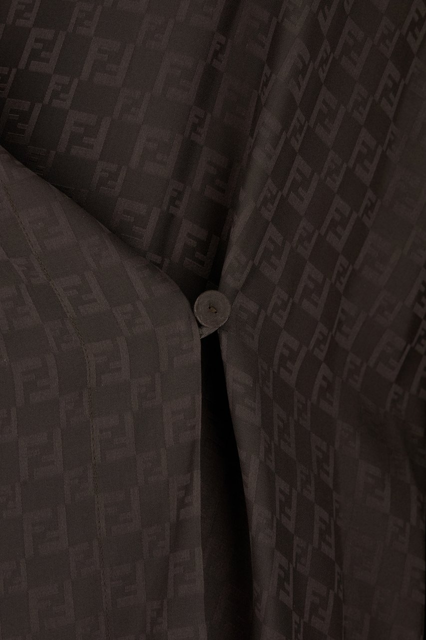 Fendi Fendi Black silk blouse Zwart