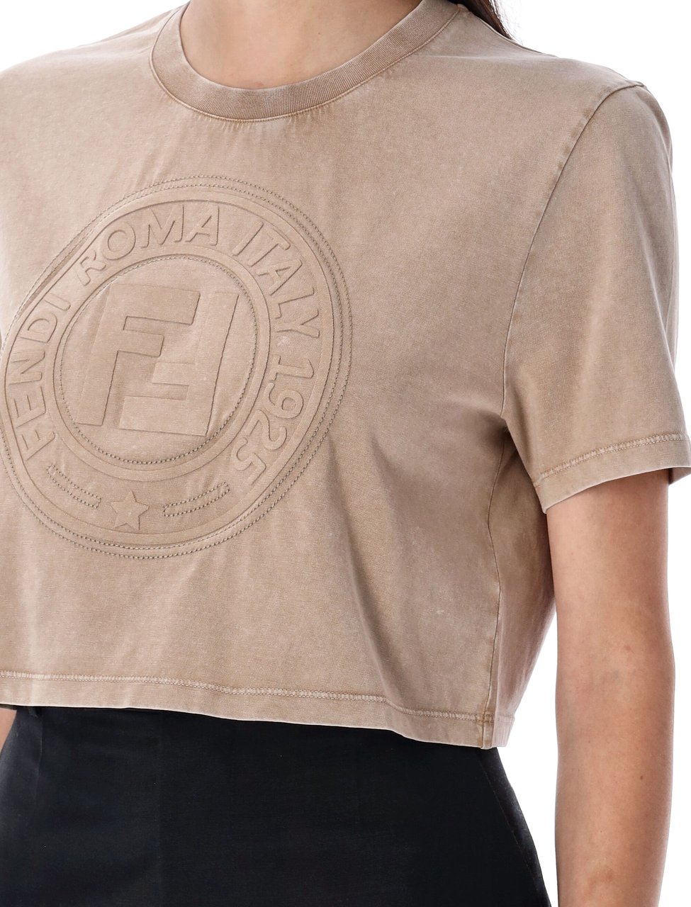 Fendi Cropped t-shirt Bruin