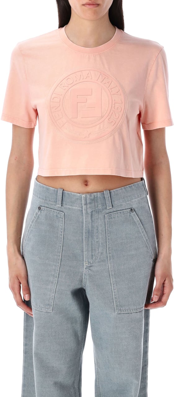 Fendi Cropped t-shirt Rood