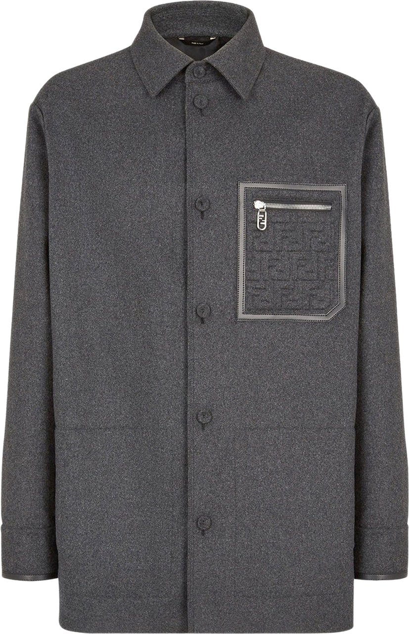 Fendi Fendi Go-To Cashmere Jacket Grijs