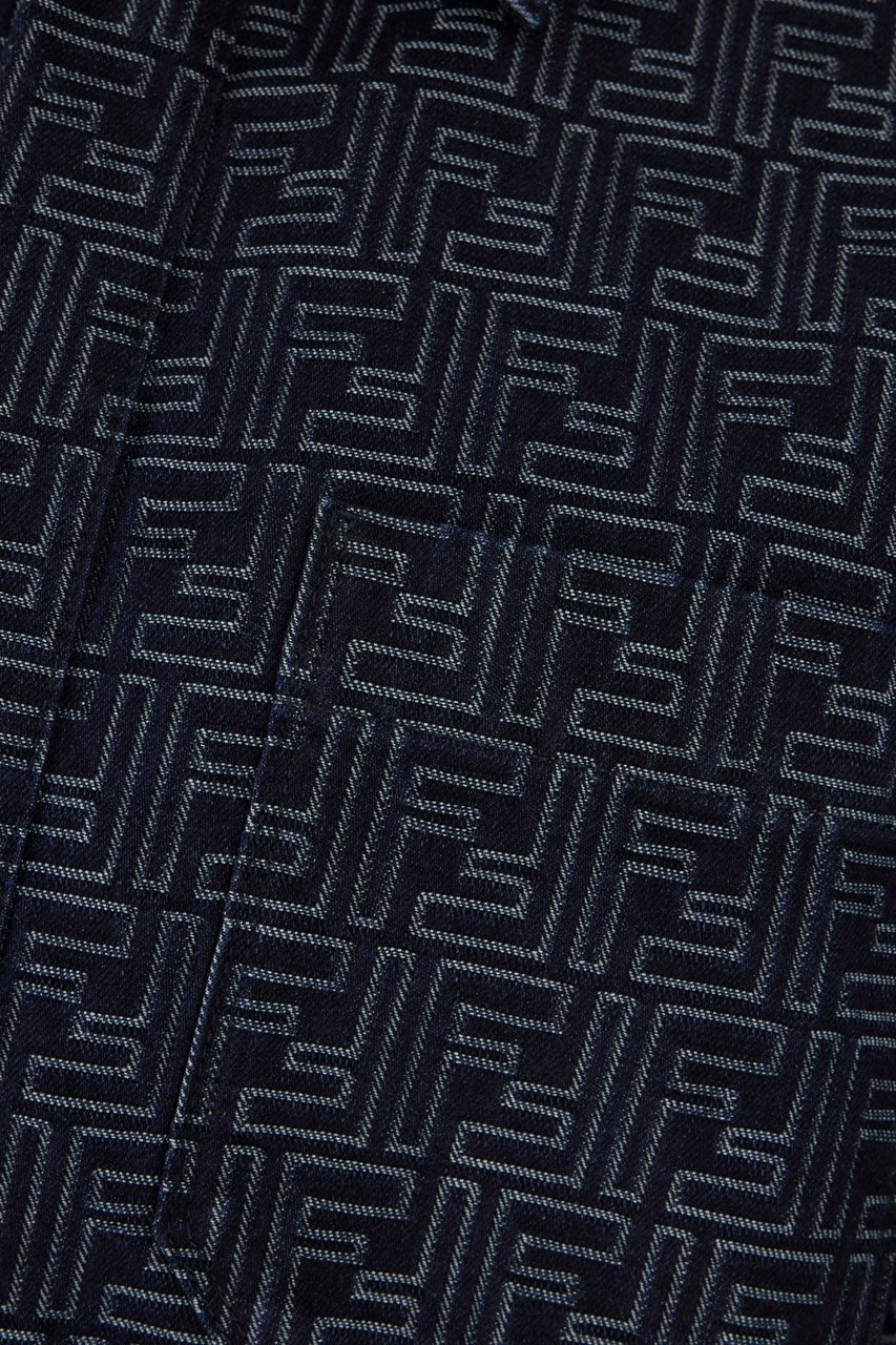 Fendi Fendi Embroidered denim jacket Divers