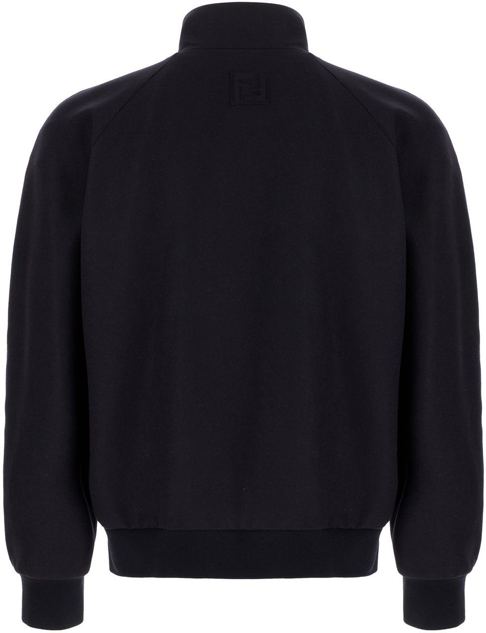 Fendi Fendi Midnight blue stretch cashmere bomber jacket Blauw