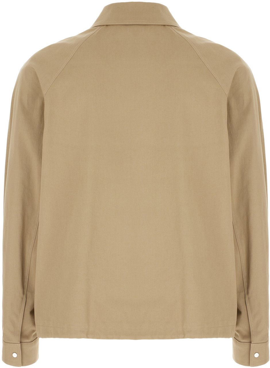 Fendi Fendi Beige stretch cotton jacket Beige