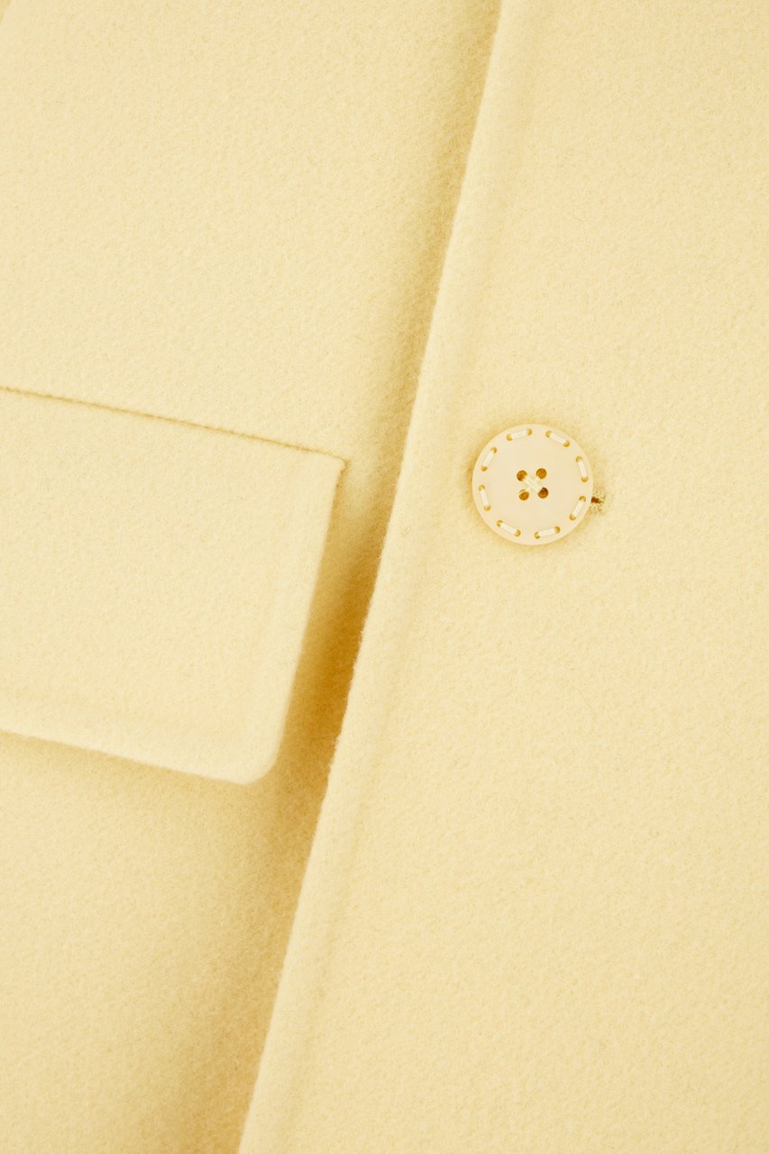 Fendi Fendi Cream wool coat Geel