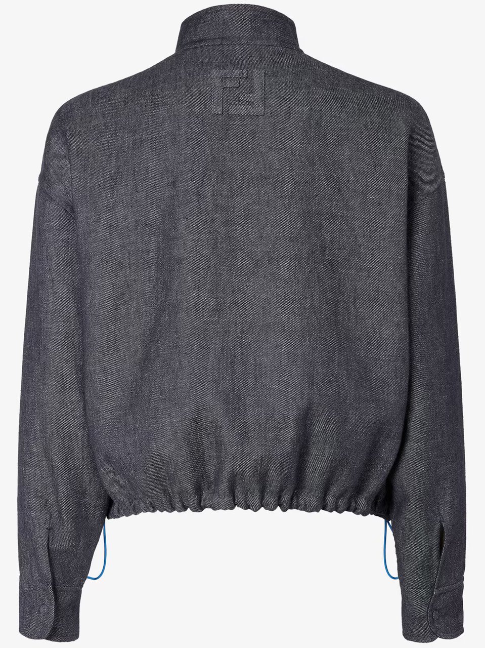 Fendi Rev Denim Double Reversible Blouson Jacket Grijs