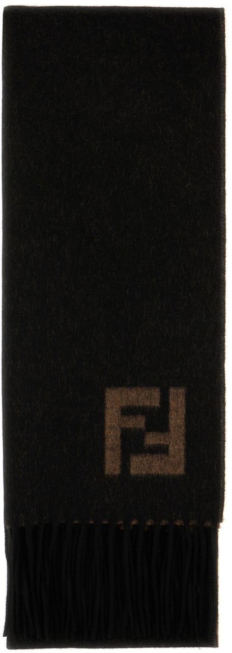 Fendi Fendi Two-tone wool blend scarf Divers