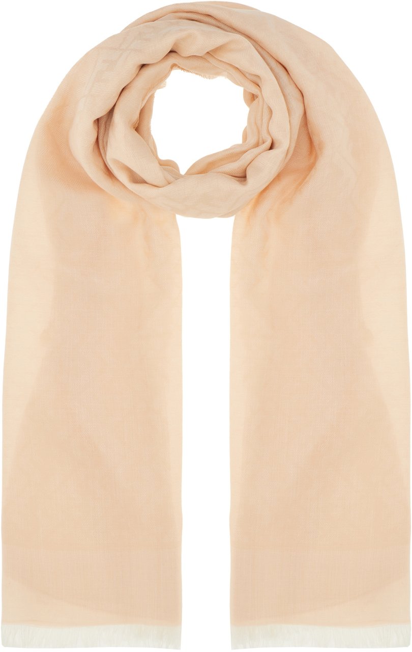Fendi Fendi Pink silk blend scarf Roze
