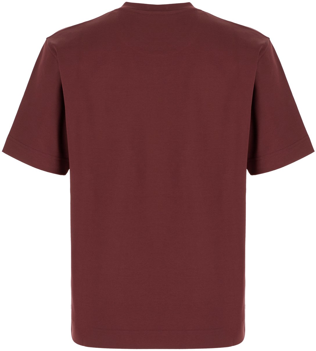 Fendi Fendi Burgundy cotton oversize t-shirt Rood