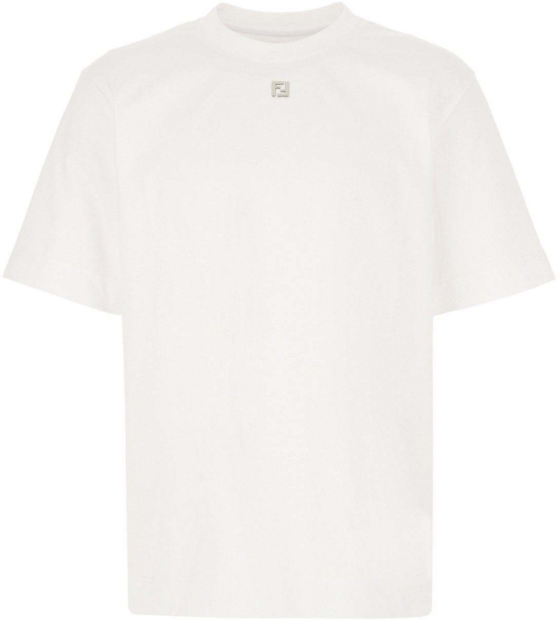 Fendi Fendi White cotton oversize t-shirt Wit