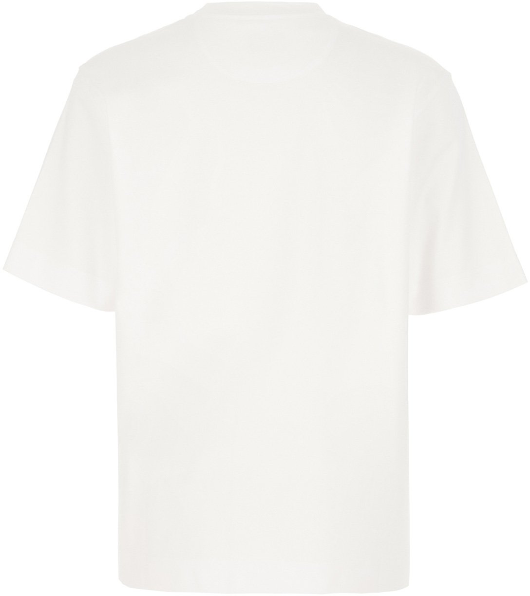 Fendi Fendi White cotton oversize t-shirt Wit