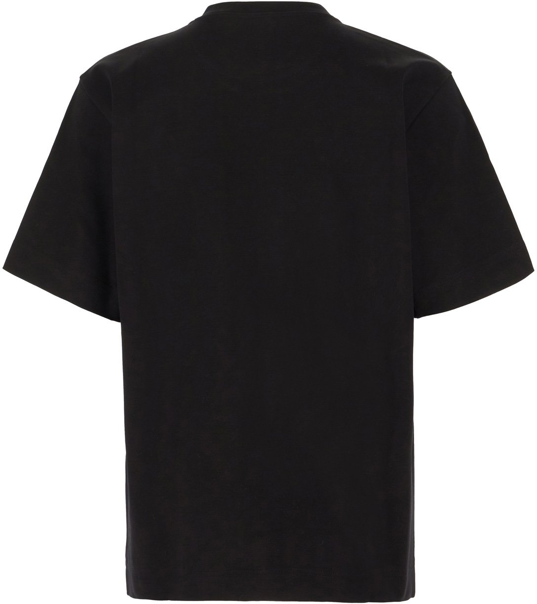 Fendi Fendi Black cotton oversize t-shirt Zwart