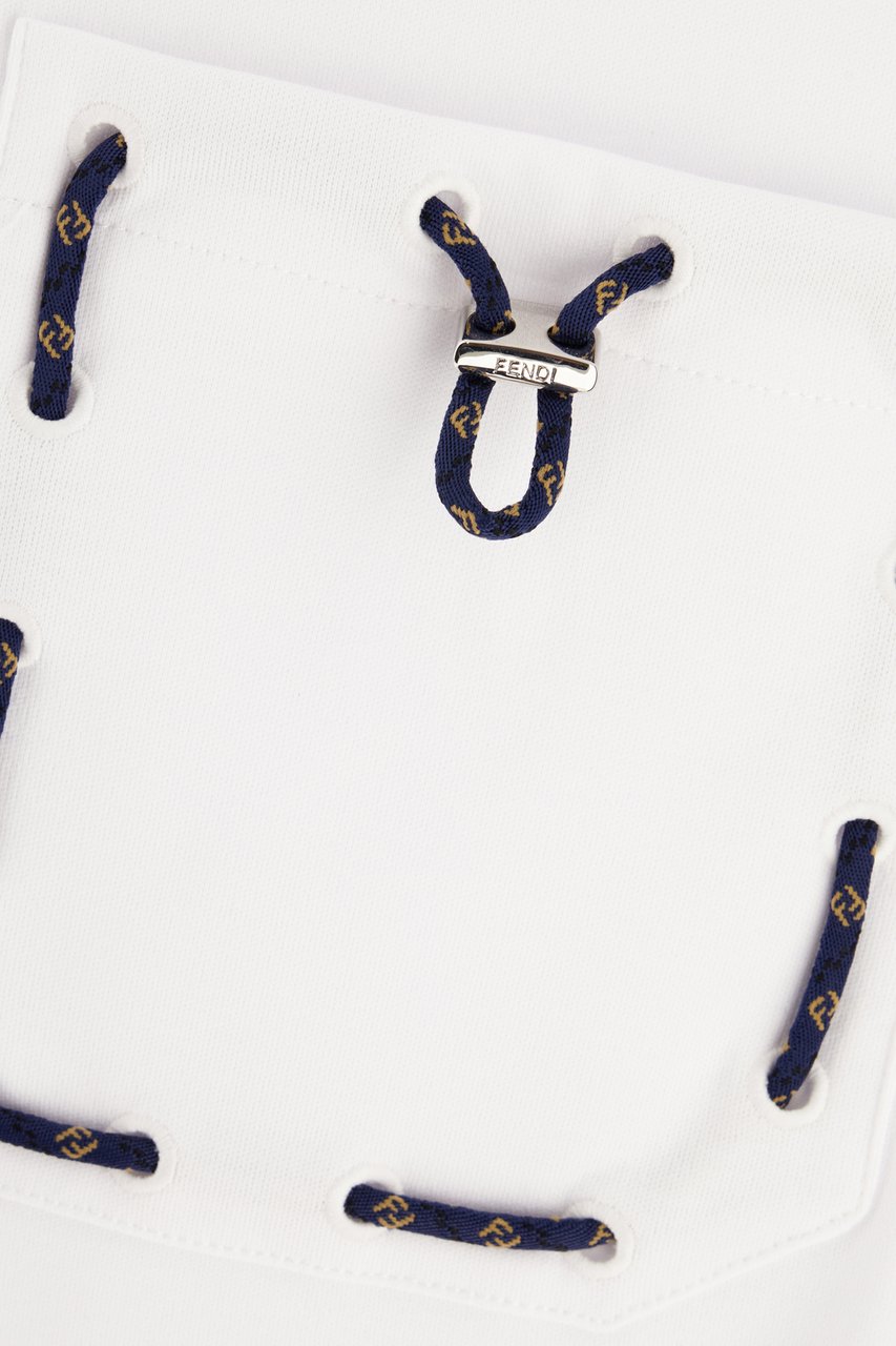 Fendi Fendi White cotton t-shirt Wit