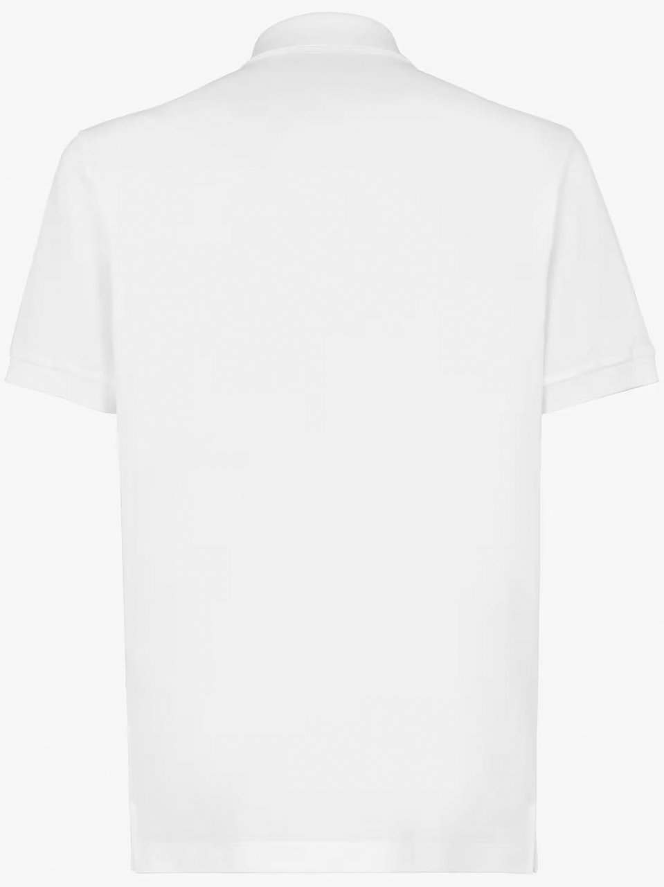Fendi Slim-Fit Black Classic Collar Logo Polo Wit