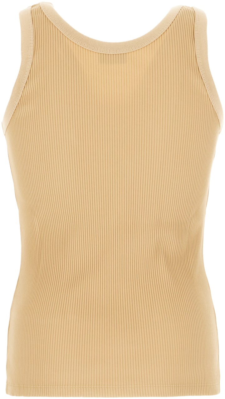 Fendi Fendi Beige stretch nylon tank top Beige