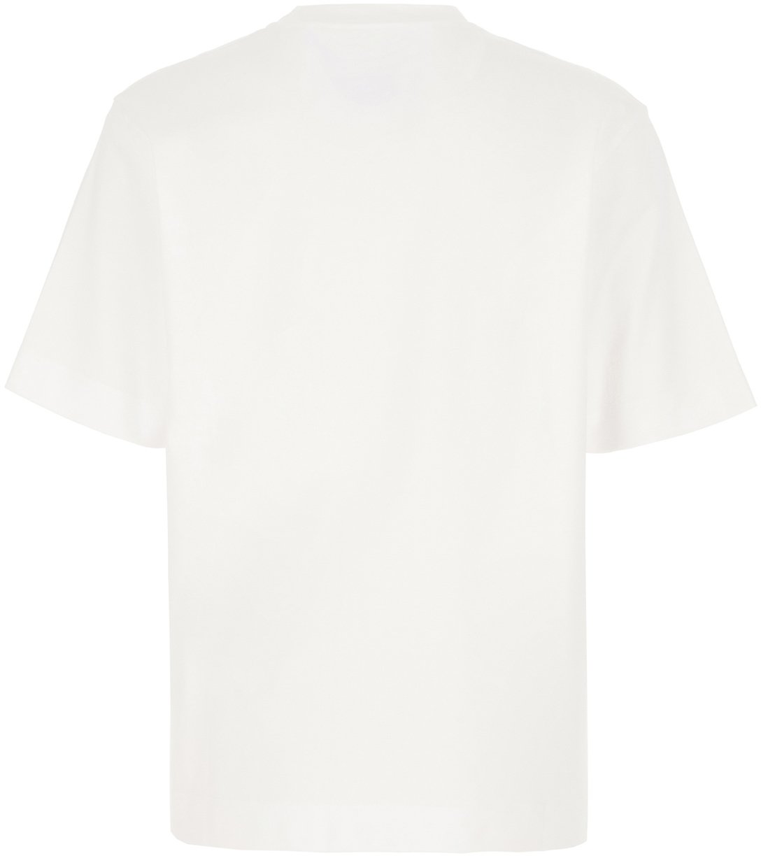Fendi Ivory cotton t-shirt Neutraal