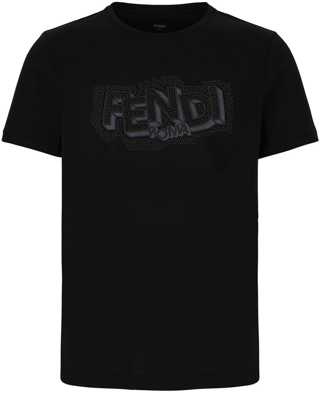 Fendi Fendi Black cotton t-shirt Zwart