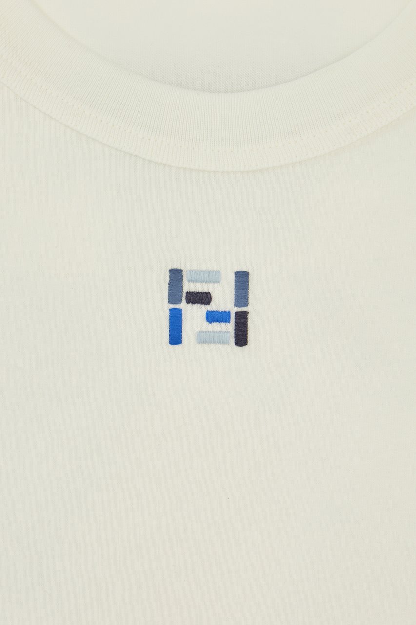 Fendi White cotton t-shirt Wit
