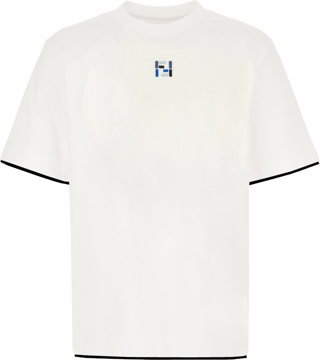 Fendi White cotton t-shirt Wit