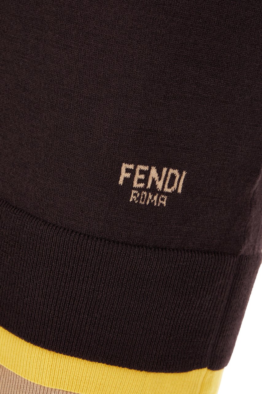 Fendi Fendi Aubergine wool blend dress Paars