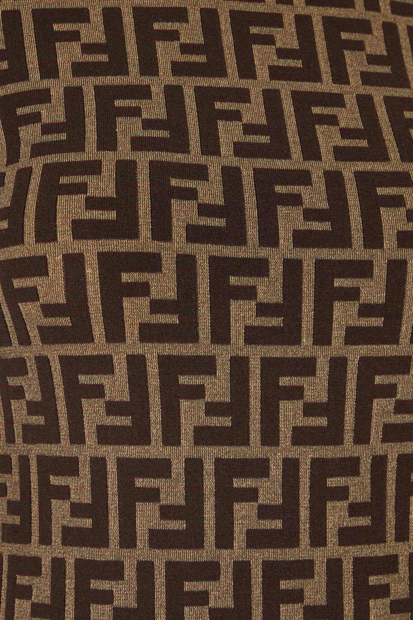 Fendi Fendi Embroidered stretch cotton blend dress Divers
