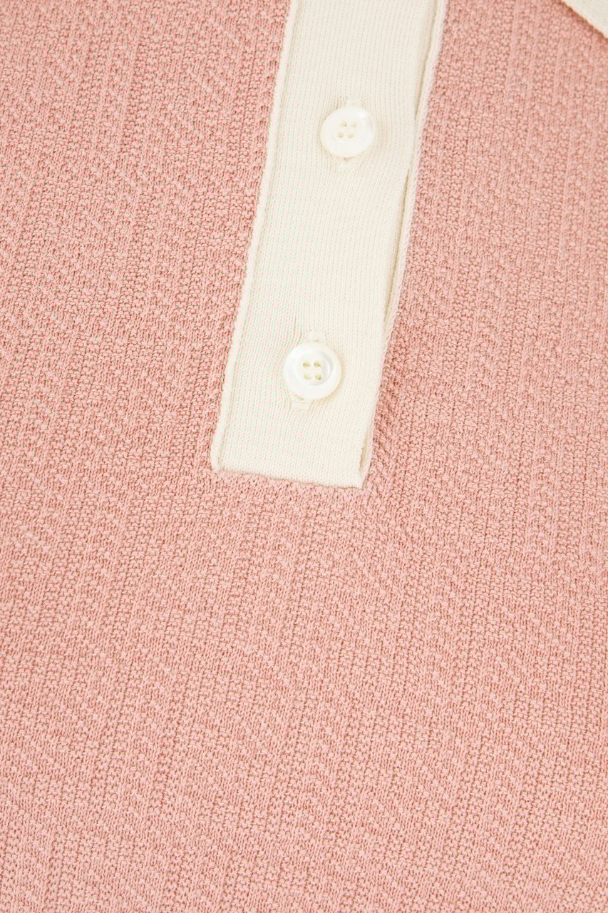 Fendi Fendi Pink stretch cotton blend polo dress Roze