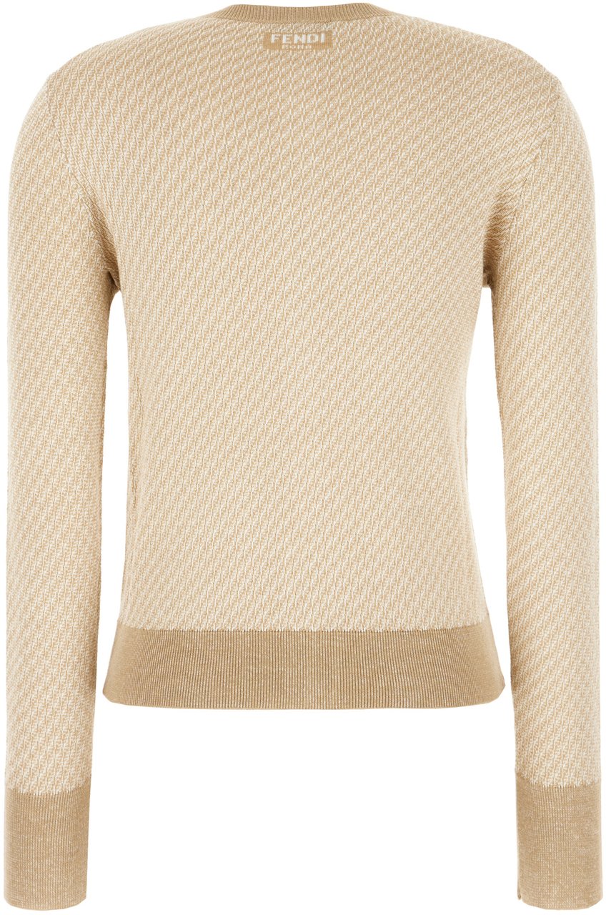 Fendi Fendi Embroidered silk blend cardigan Divers