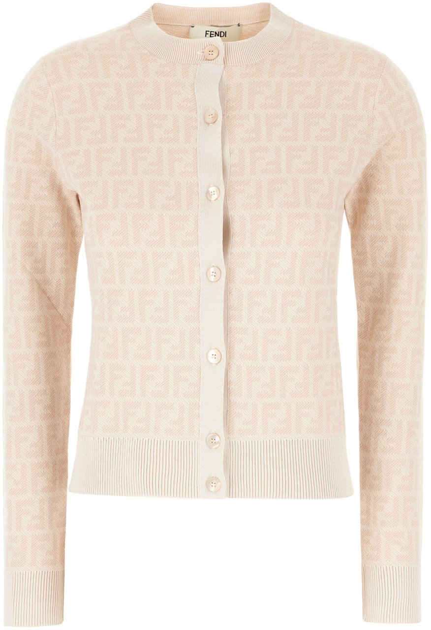 Fendi Fendi Embroidered wool cardigan Divers