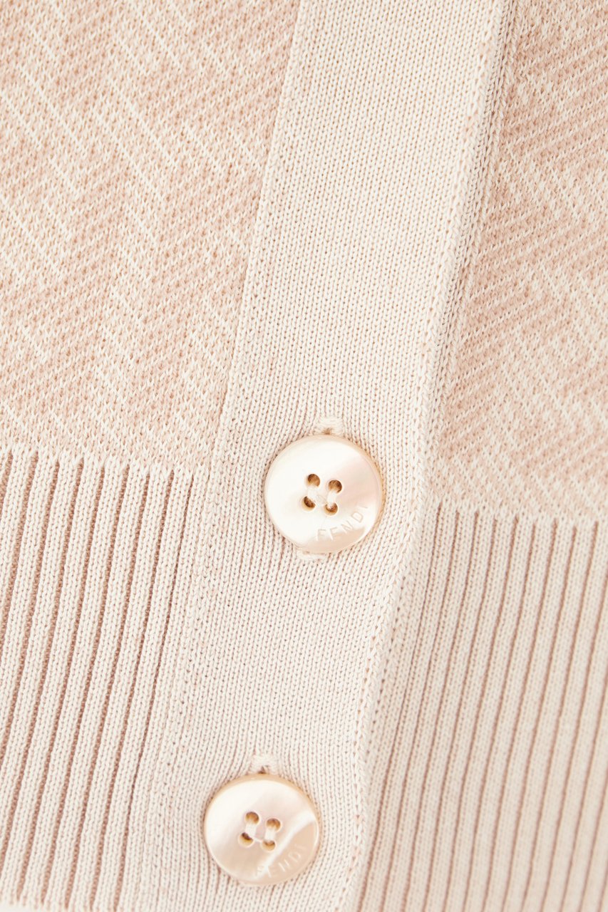 Fendi Fendi Embroidered wool cardigan Divers