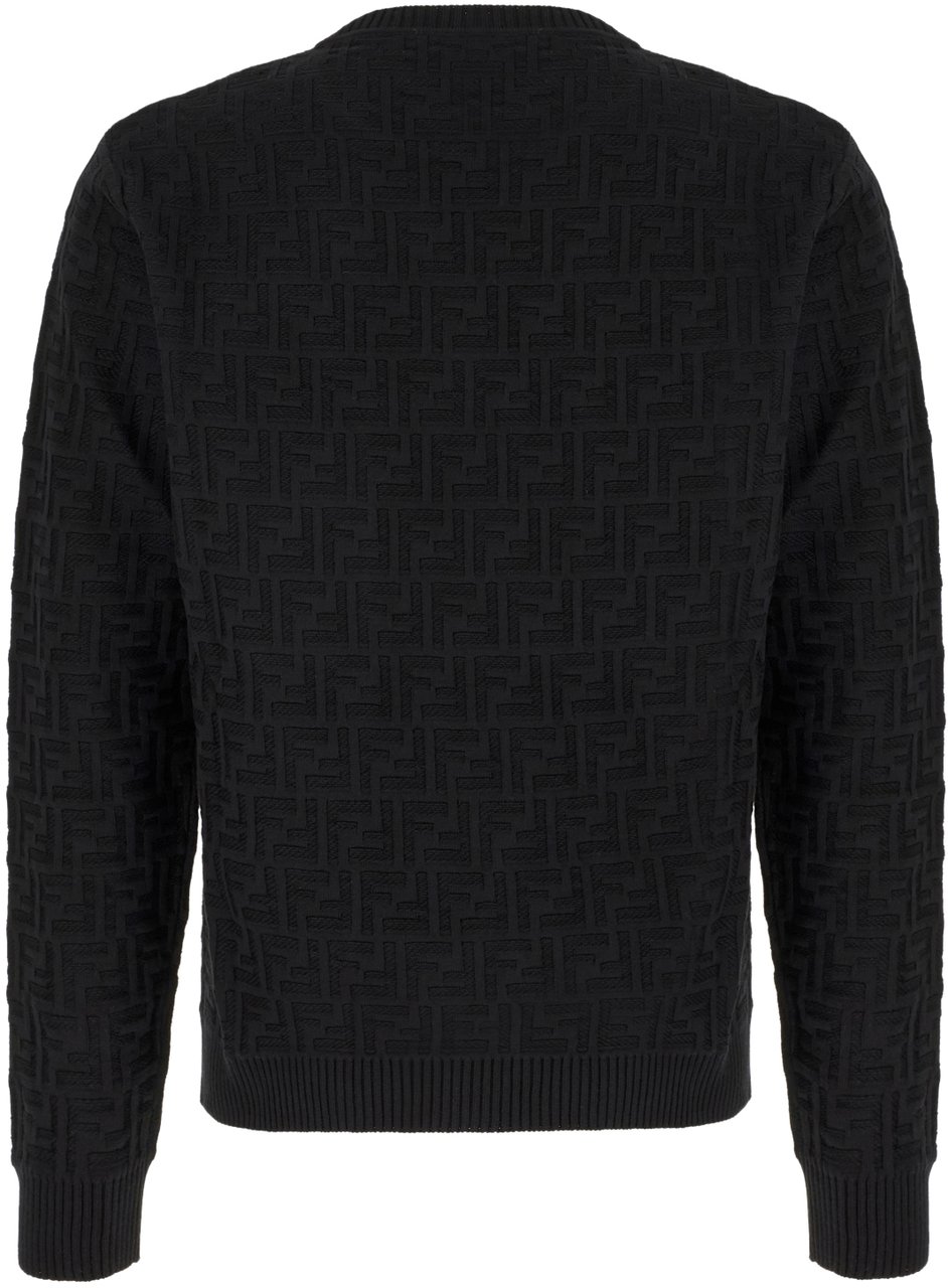 Fendi Fendi Black cotton sweater Zwart