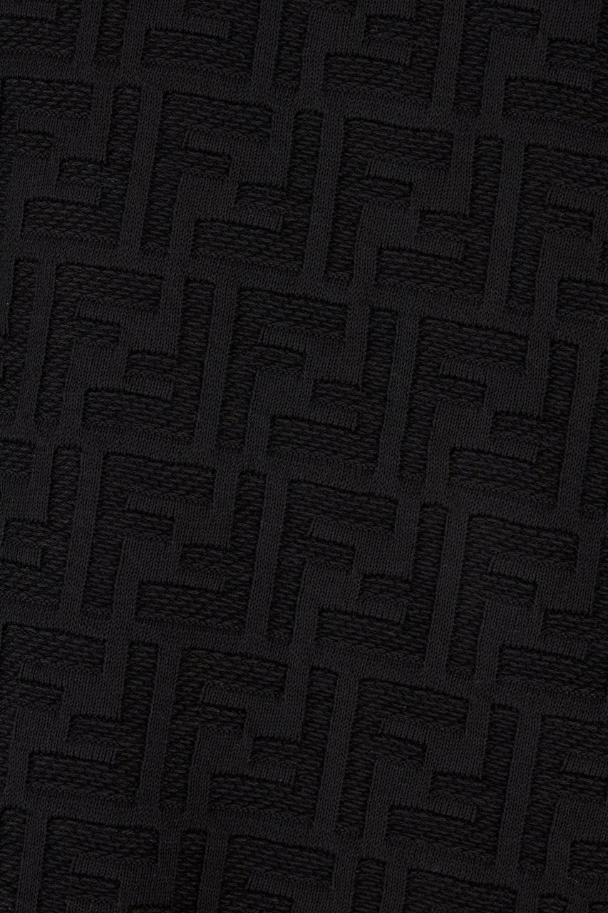 Fendi Fendi Black cotton sweater Zwart