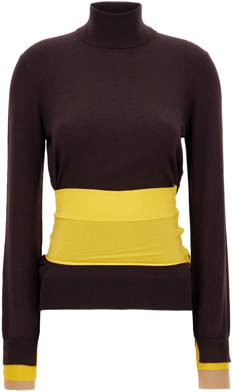 Fendi Fendi Aubergine wool blend sweater Paars