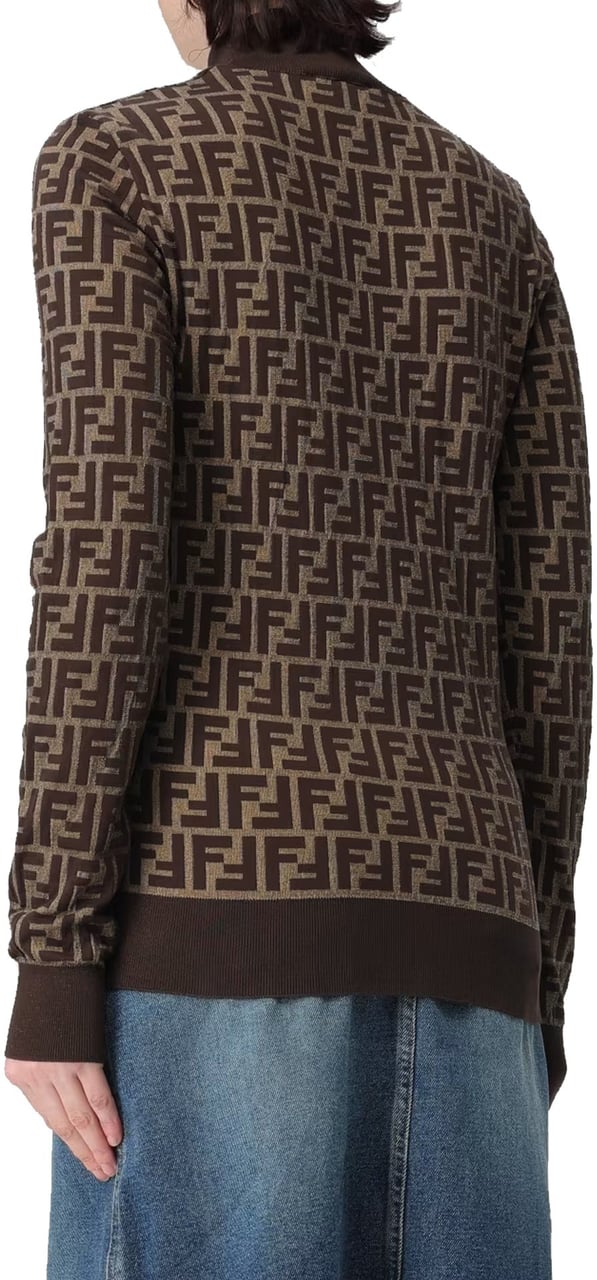 Fendi Fendi Cotton FF Sweater Bruin
