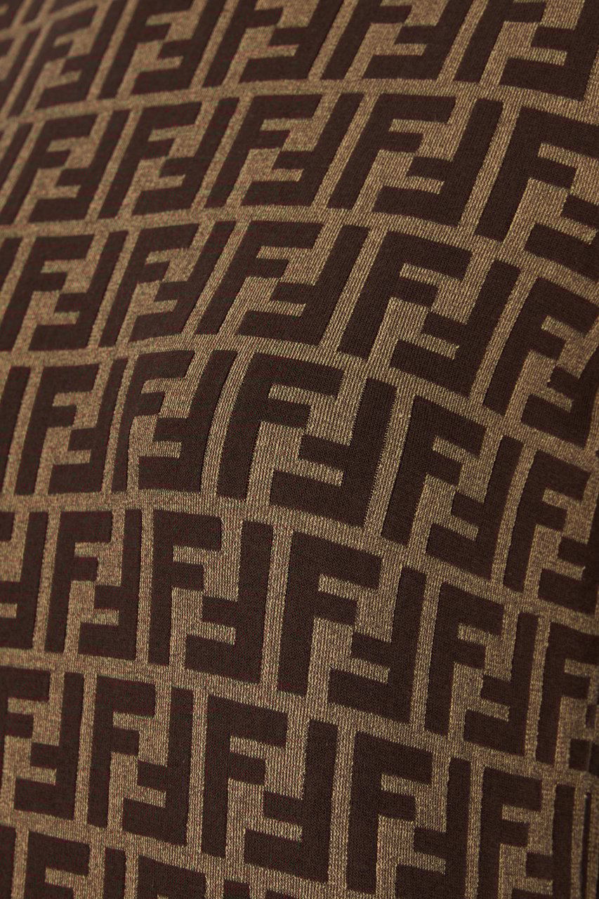 Fendi Fendi Embroidered stretch cotton blend sweater Divers