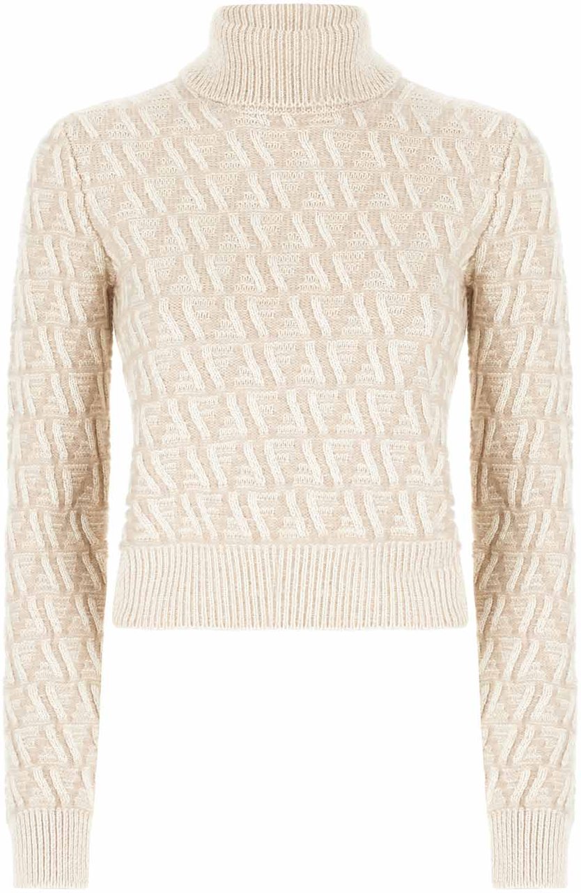 Fendi Fendi Embroidered silk blend sweater Divers