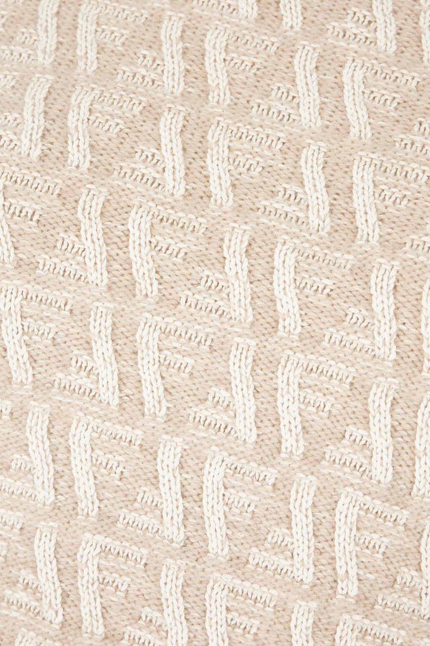 Fendi Fendi Embroidered silk blend sweater Divers