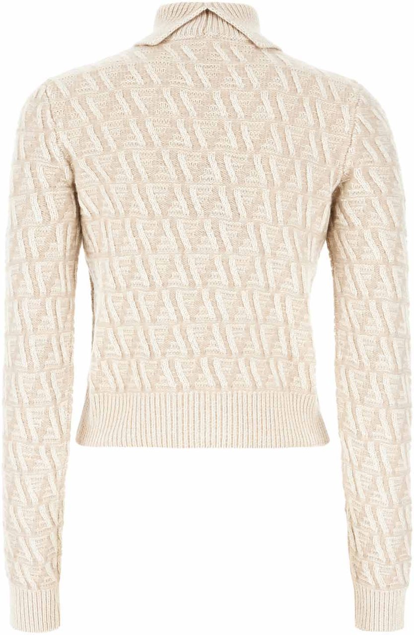 Fendi Fendi Embroidered silk blend sweater Divers