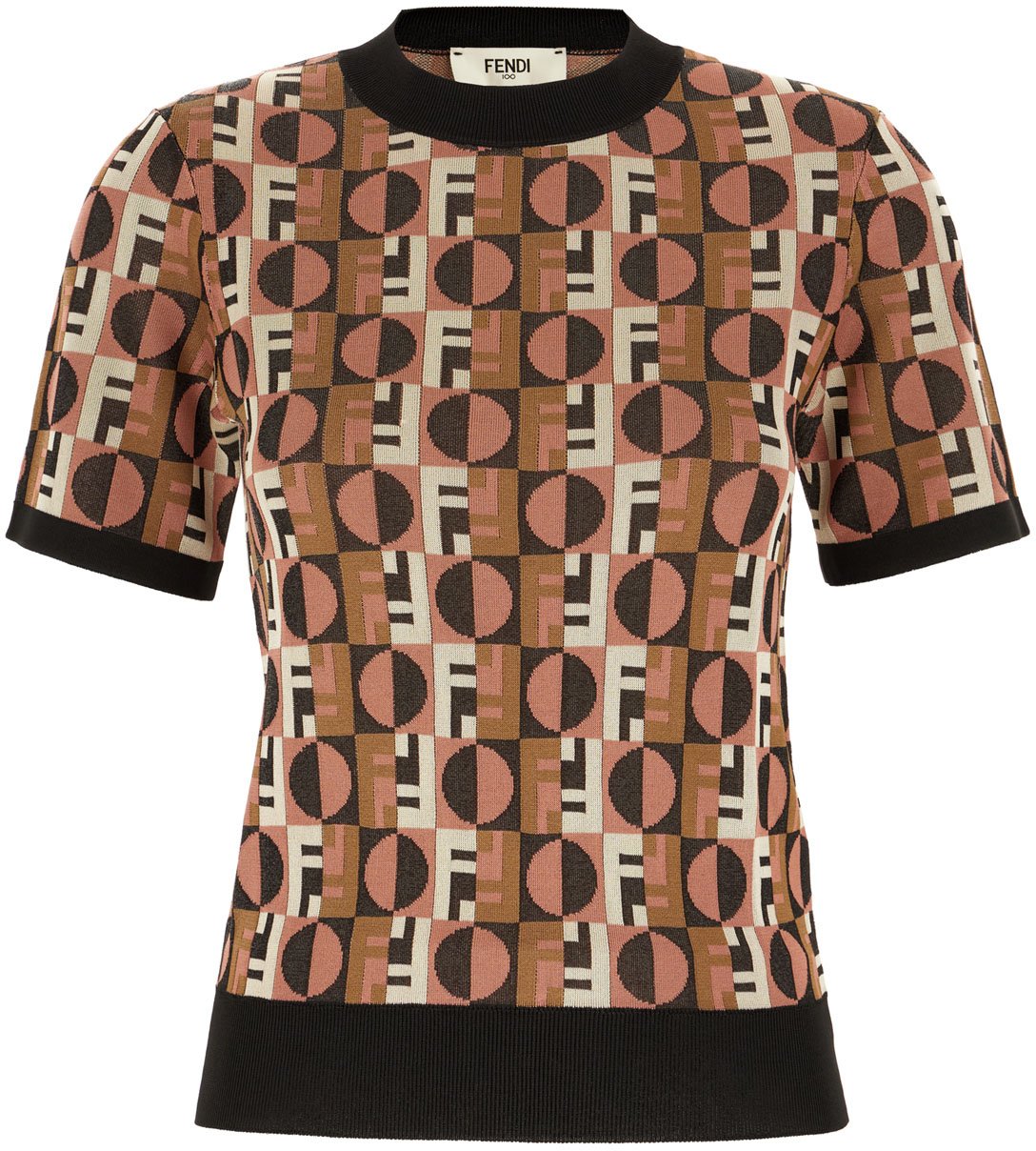 Fendi Fendi Printed viscose t-shirt Divers