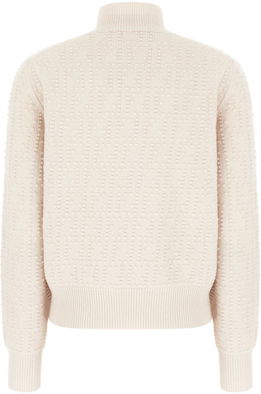 Fendi Fendi Pastel pink stretch wool blend sweater Roze