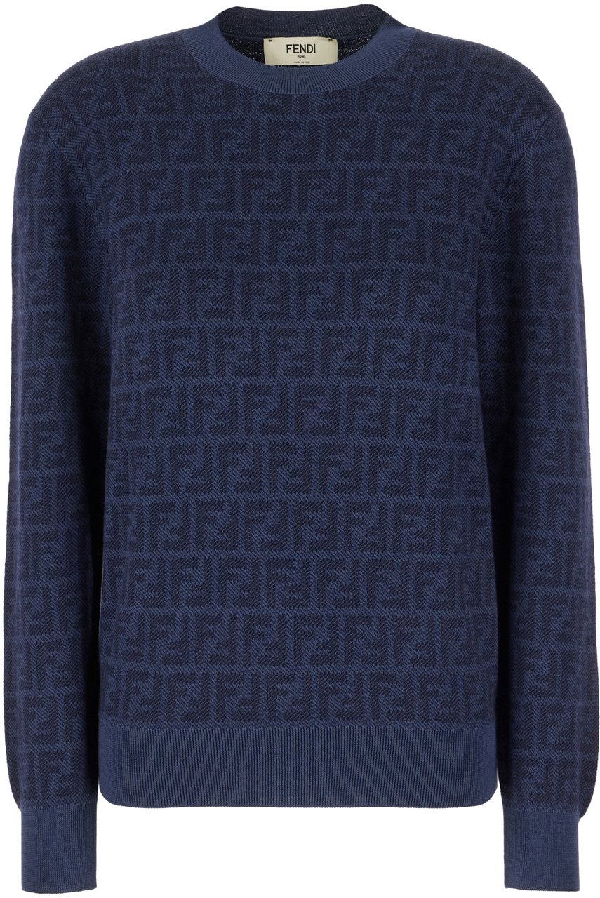Fendi Fendi Embroidered wool sweater Divers