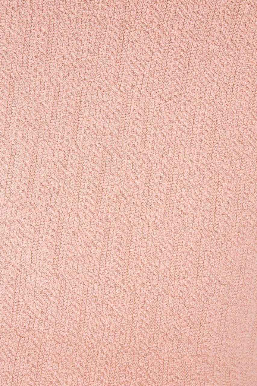 Fendi Fendi Pink stretch cotton blend polo shirt Roze