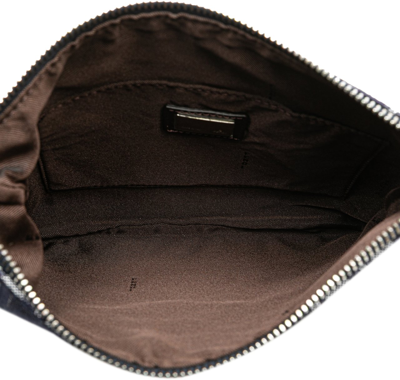 Fendi Zucchino Denim Crossbody Blauw